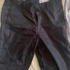 Volcom boys black dress shorts size 29